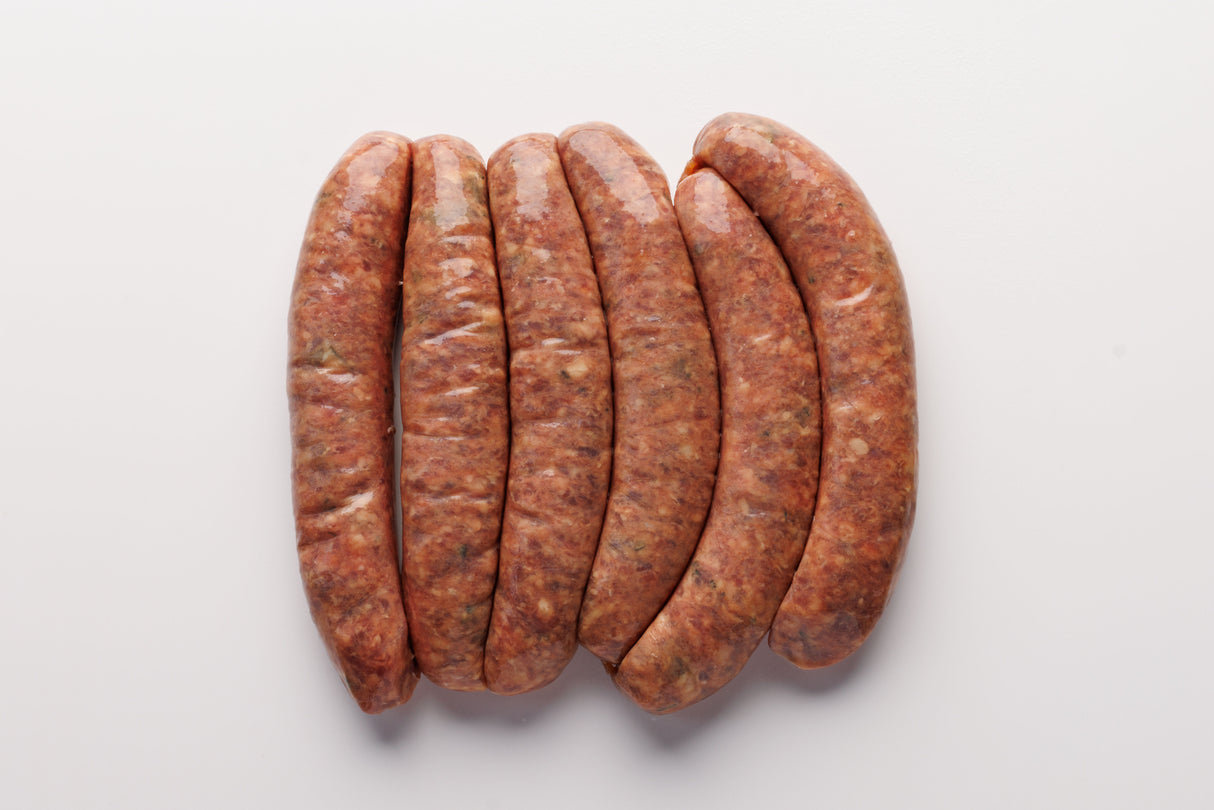 Healthy Hearty (Heart, Liver, Beef) Sausages 6pk