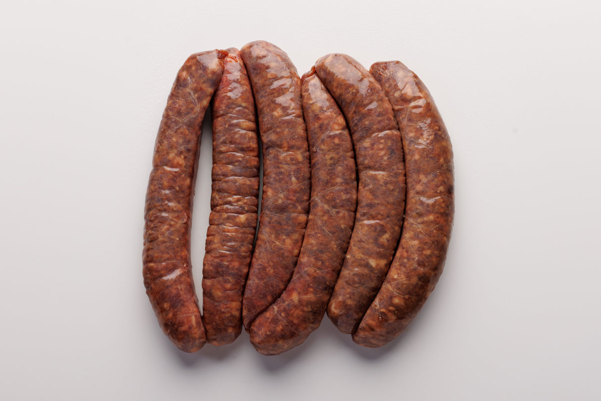 Beef, Mushroom, Herb & Garlic Sausages