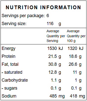 Beef, Mushroom, Herb & Garlic Sausages