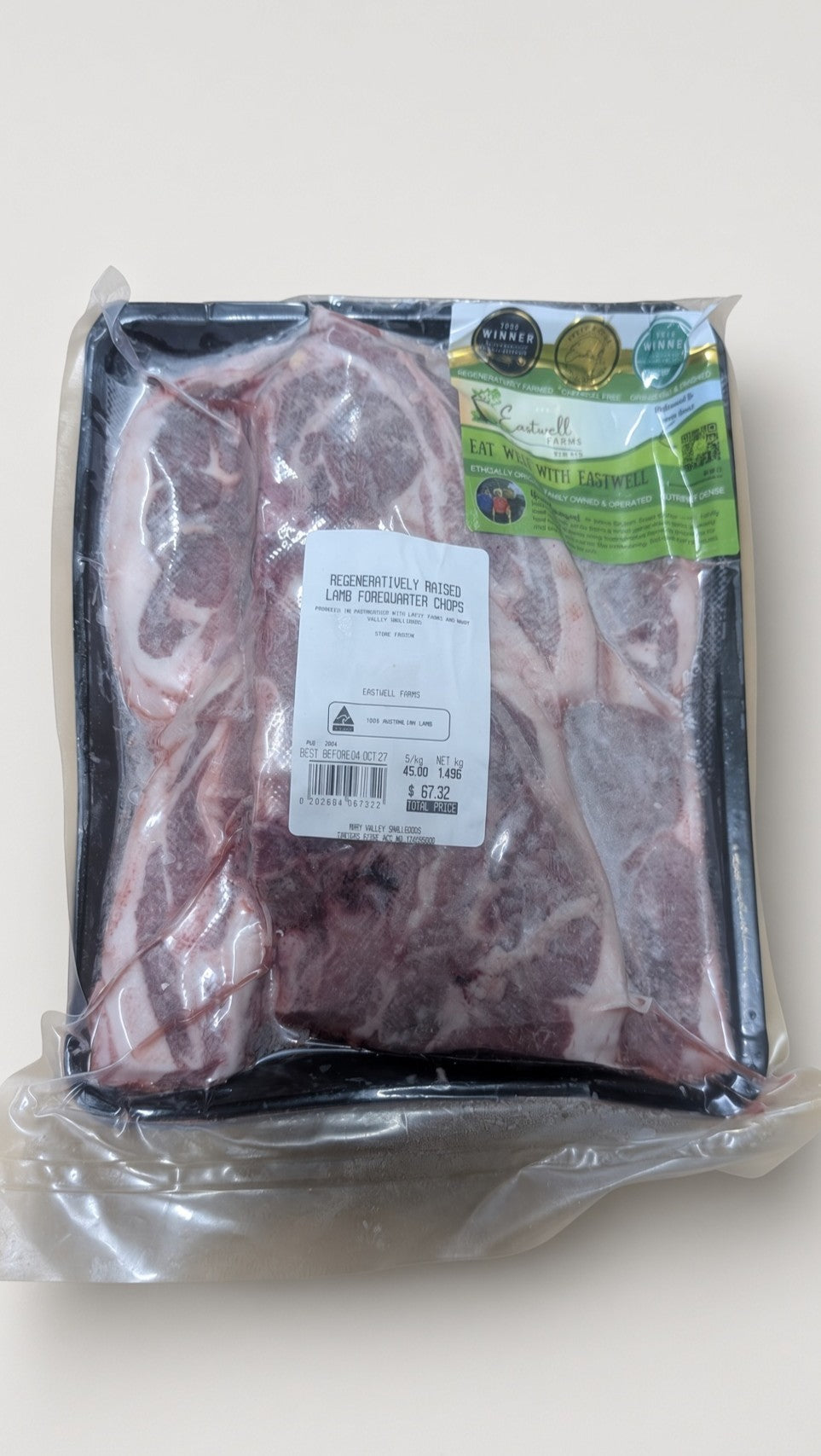 Lamb Forequarter Chops 6pk