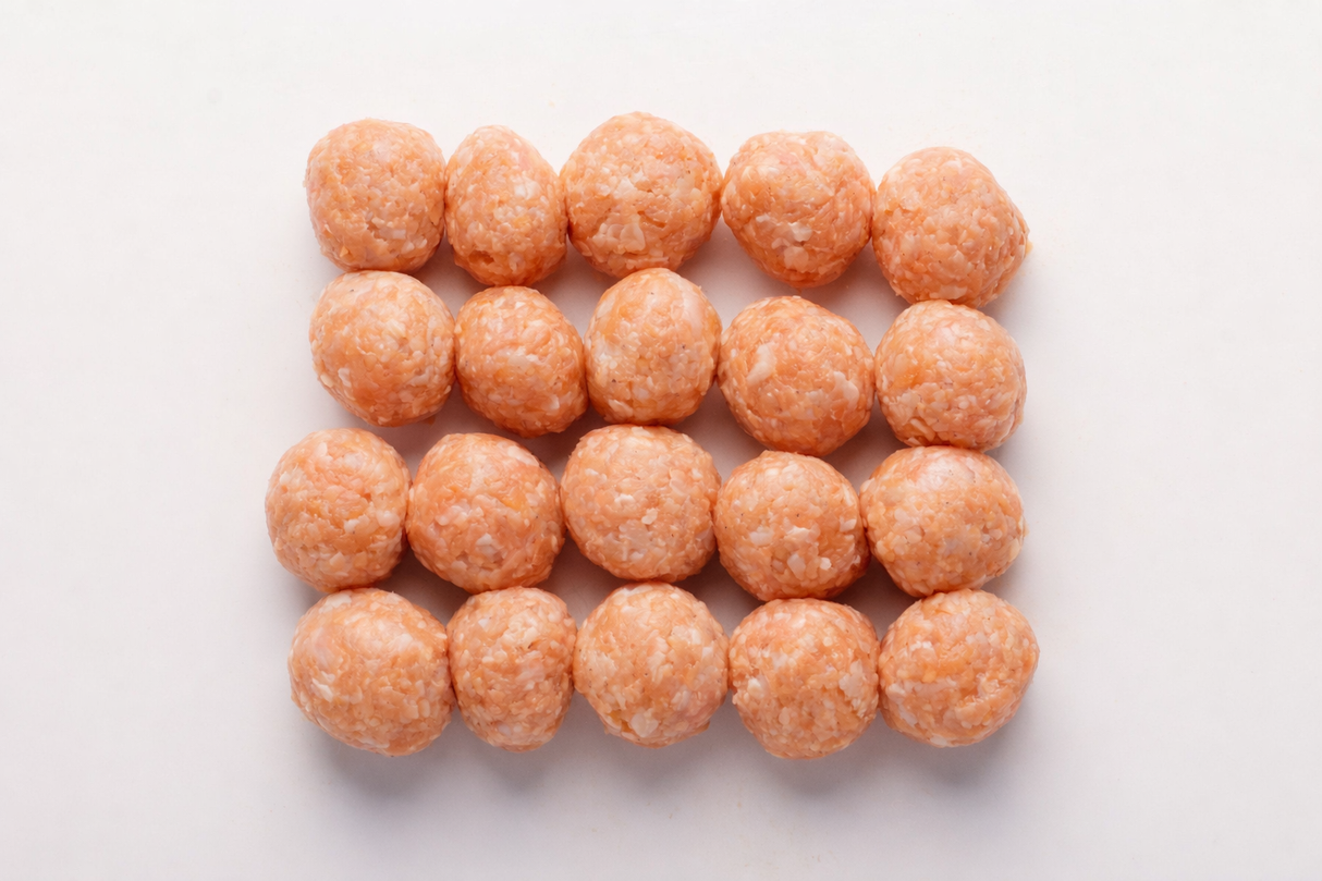 Chicken and Lion's Mane Meatballs